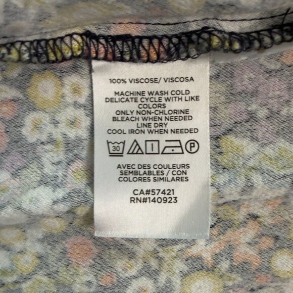 LOFT Black Multicolor Floral Short Sleeve Dress – Size Small - Picture 7 of 11